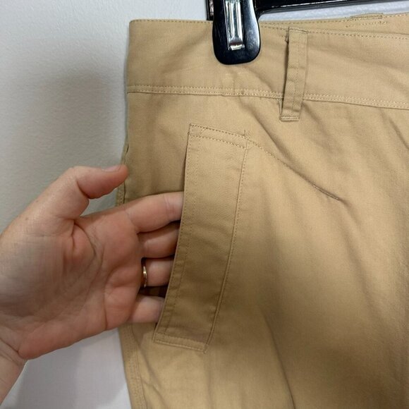 Polo Ralph Lauren Pants Womens 10 Tan Kahki Cargo Utility NWT Cotton Tencel NWT - Picture 2 of 13